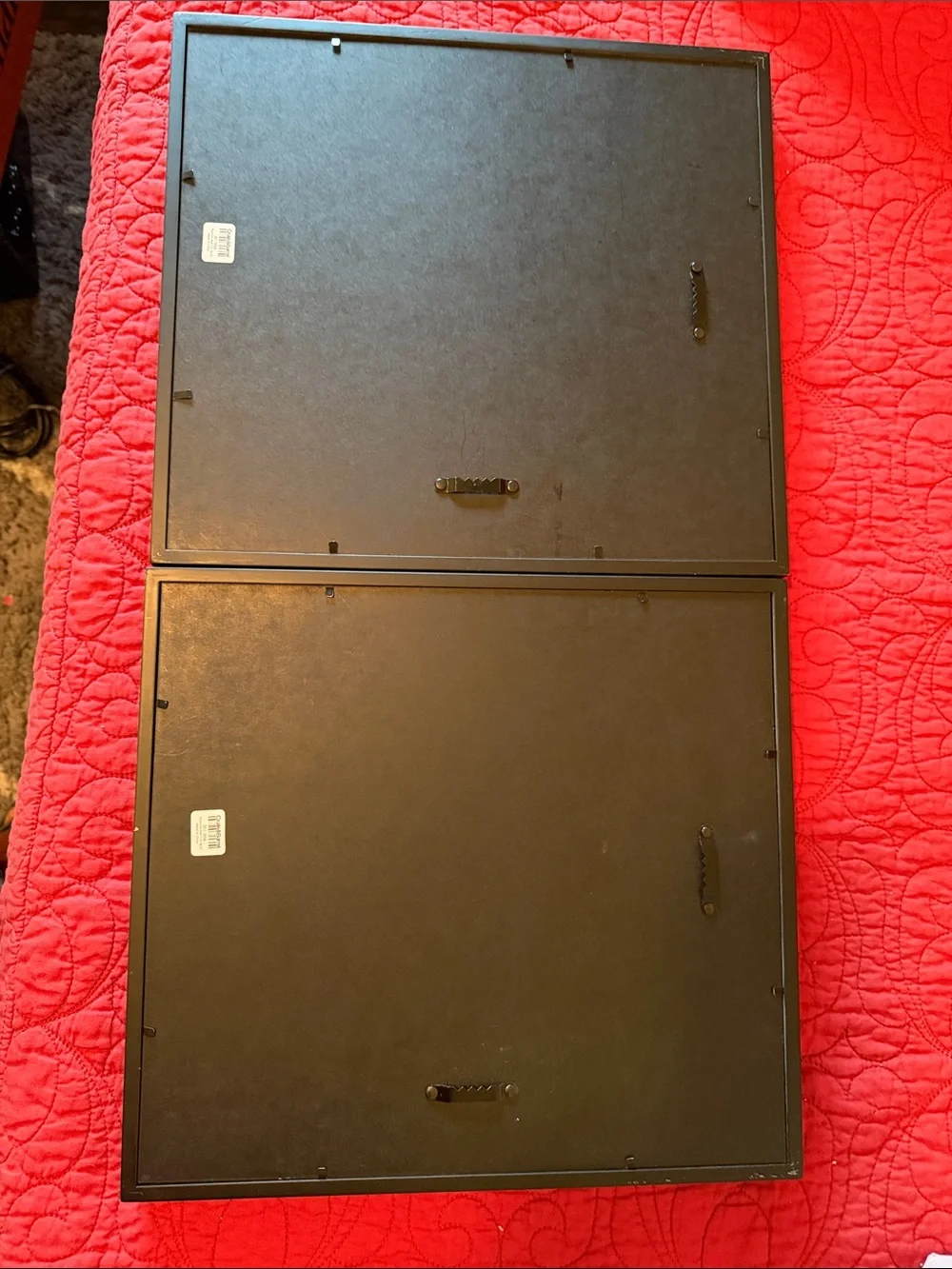 Crate&Barrel Black Picture Frame Pair with White Mats